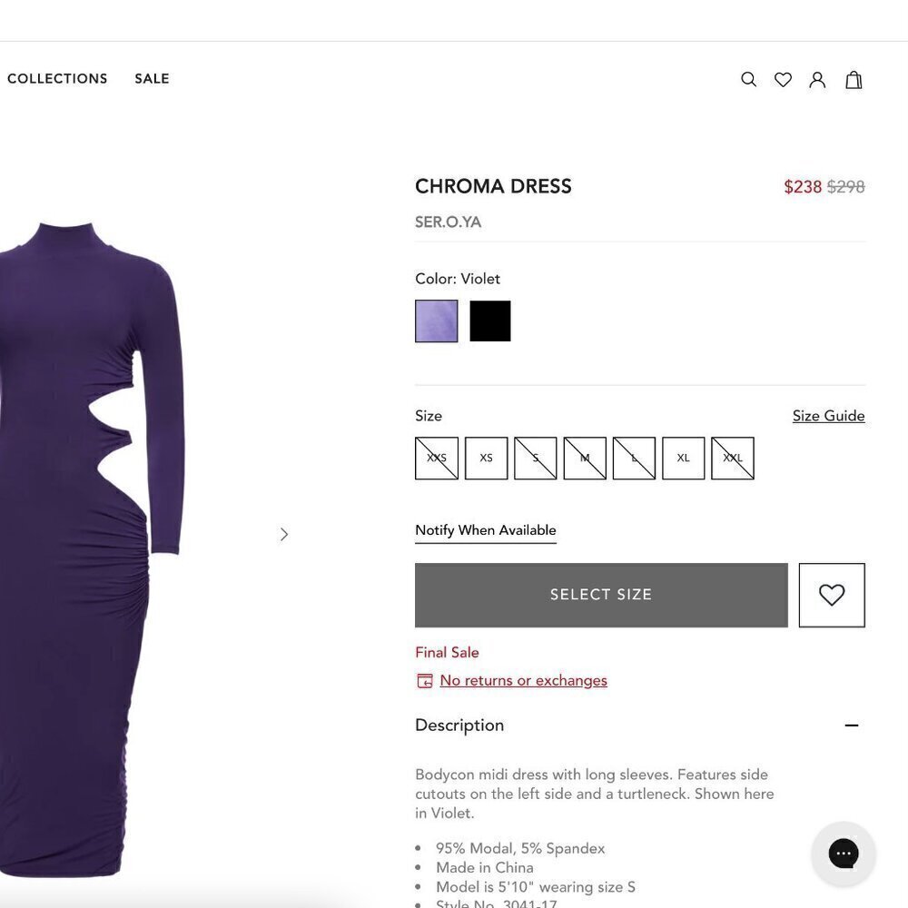 SER.O.YA Long Sleeve Cut Out Party Midi Dress Turtleneck Stretch Fabric Seroya - Picture 4 of 4